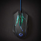 Gaming Mouse | Vezetékes | DPI_ 1200 / 1800 / 2400 / 3600 dpi | Állítható DPI | Gombok száma: 6 | Programozható gombok | Jobbkezes | 1.50 m | LED