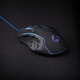 Gaming Mouse | Vezetékes | DPI_ 1200 / 1800 / 2400 / 3600 dpi | Állítható DPI | Gombok száma: 6 | Programozható gombok | Jobbkezes | 1.50 m | LED