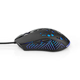 Gaming Mouse | Vezetékes | DPI_ 800 / 1200 / 2400 / 3200 / 4800 / 7200 dpi | Állítható DPI | Gombok száma: 7 | Programozható gombok | Jobbkezes | 1.50 m | RGB
