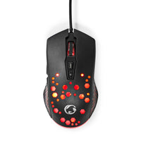 Gaming Mouse | Vezetékes | DPI_ 800 / 1200 / 2400 / 3200 / 4800 / 7200 dpi | Állítható DPI | Gombok száma: 7 | Programozható gombok | Jobbkezes | 1.50 m | RGB