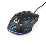 Gaming Mouse | Vezetékes | DPI_ 800 / 1200 / 2400 / 3200 / 4800 / 7200 dpi | Állítható DPI | Gombok száma: 7 | Programozható gombok | Jobbkezes | 1.50 m | RGB