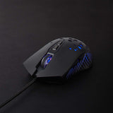 Gaming Mouse | Vezetékes | DPI_ 800 / 1200 / 2400 / 3200 / 4800 / 7200 dpi | Állítható DPI | Gombok száma: 7 | Programozható gombok | Jobbkezes | 1.50 m | RGB
