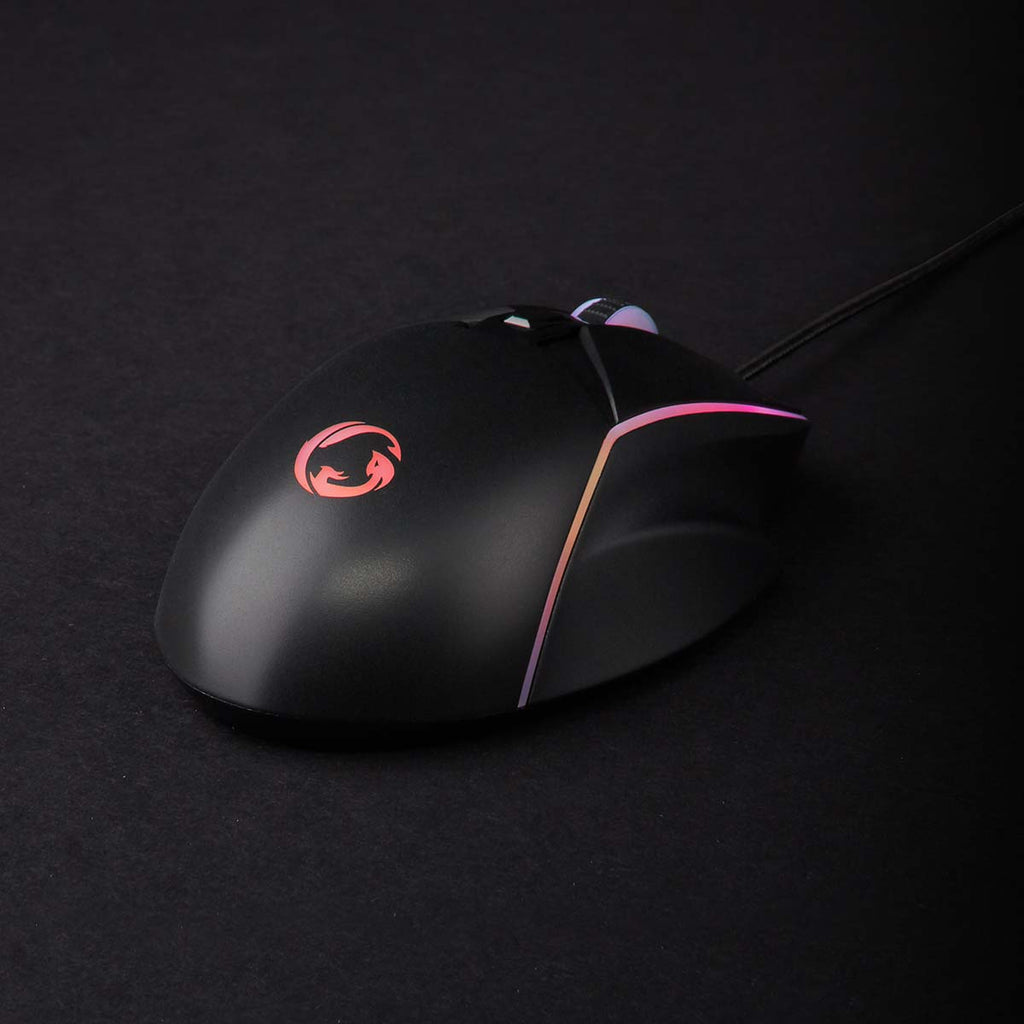 Gaming Mouse | Vezetékes | DPI_ 800 / 1200 / 2400 / 3200 / 4800 / 7200 dpi | Állítható DPI | Gombok száma: 6 | Programozható gombok | Jobbkezes | 1.50 m | LED