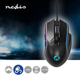 Gaming Mouse | Vezetékes | DPI_ 800 / 1200 / 2400 / 3200 / 4800 / 7200 dpi | Állítható DPI | Gombok száma: 6 | Programozható gombok | Jobbkezes | 1.50 m | LED