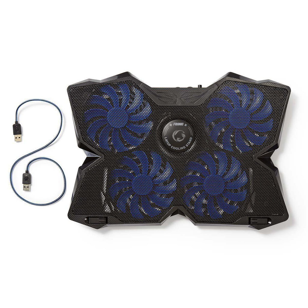 Gaming Notebook Cooler | Ventilátorok száma: 4 | USB-áramellátású | 15 " | 19 " | LED
