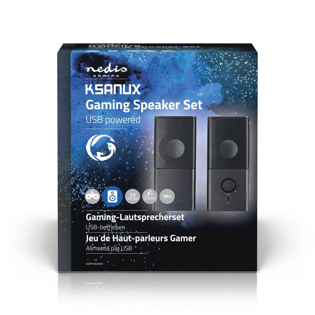 Videojátékhoz Való Hangszórók | 2.0 | USB-áramellátással | 3,5 mm-es jack | RMS 6 W