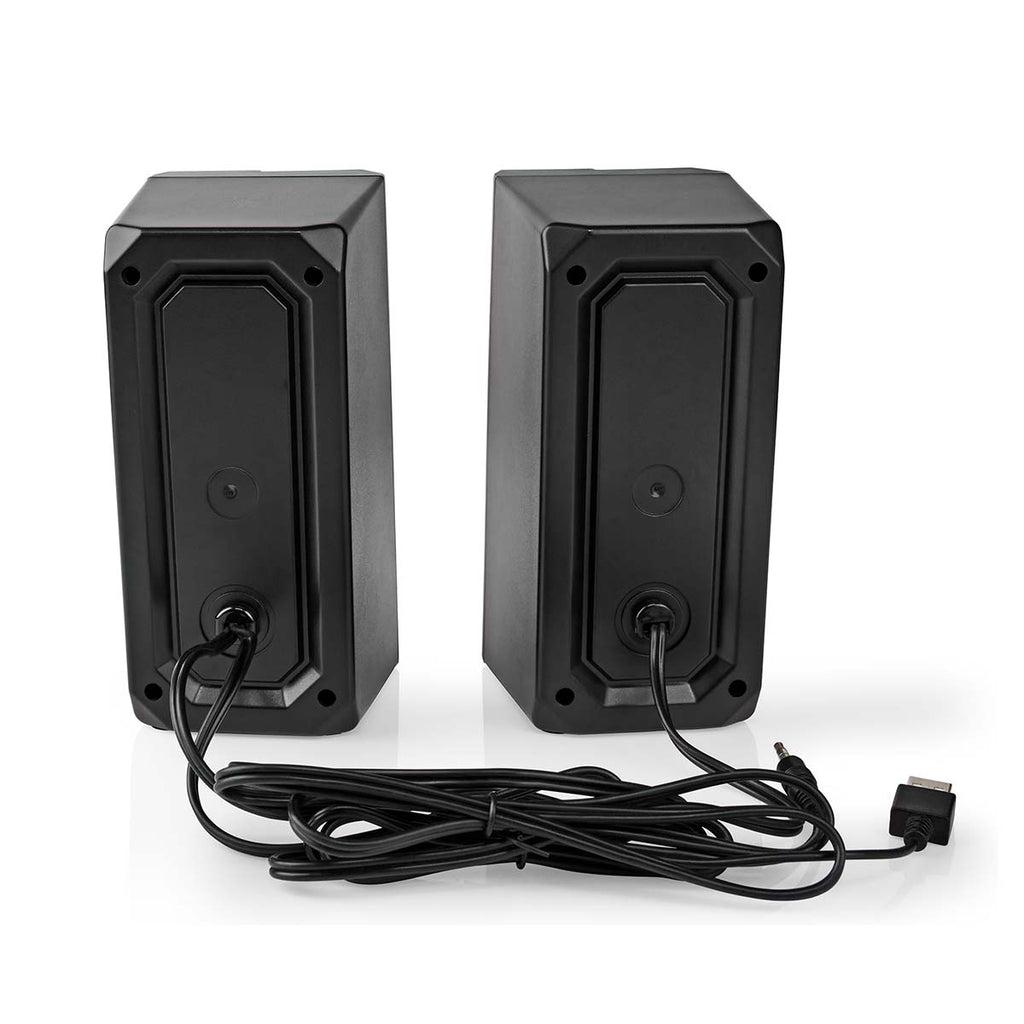 Gaming hangszóró | Hangszórócsatornák: 2.0 | USB-áramellátású | 3.5 mm Dugasz | 18 W | LED | Hangerő szabályozás