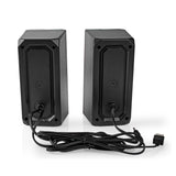 Gaming hangszóró | Hangszórócsatornák: 2.0 | USB-áramellátású | 3.5 mm Dugasz | 18 W | LED | Hangerő szabályozás