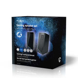 Gaming hangszóró | Hangszórócsatornák: 2.0 | USB-áramellátású | 3.5 mm Dugasz | 18 W | LED | Hangerő szabályozás