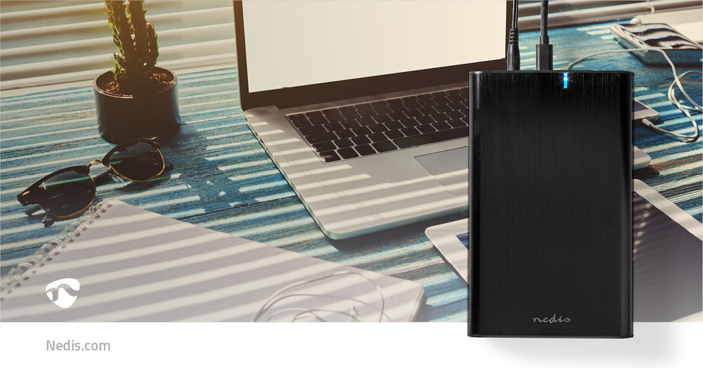 Merevlemez Ház | 3.5 " | USB 3.1 Gen1 | USB Type-A / USB Type-C™ | Notebook / PC | Alumínium
