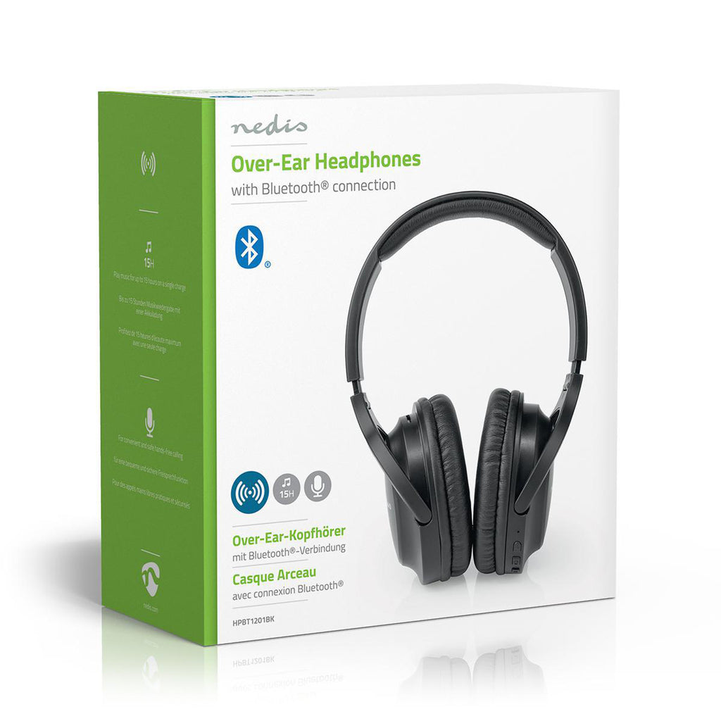 Vezeték Nélküli Fejhallgatók | Bluetooth® | Fület Teljesen Befedő | Fekete