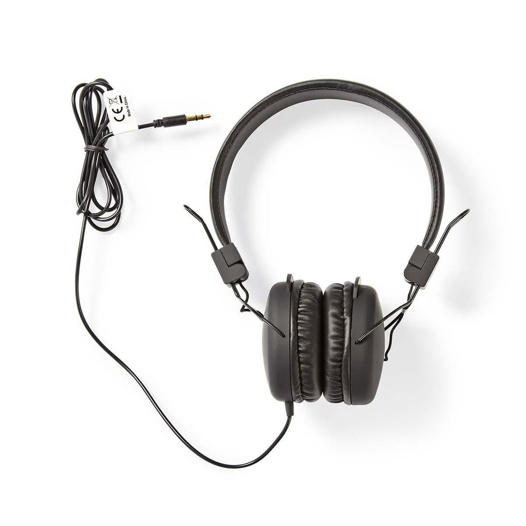 On-Ear vezetékes fejhallgató | 3.5 mm | Kábel hossz_ 1.20 m | Fekete