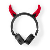 Vezetékes Fejhallgató | 1,2 m-es Kerek Kábel | Fülre Illeszkedő | Levehető Mágneses Fülek | Danny Devil | Fekete