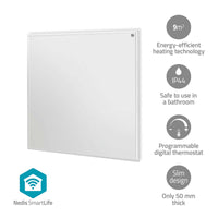SmartLife Infravörös fűtőpanel | 350 W | 1 Hőbeállítás | Állítható hőmérséklet | Távirányító | IP44 | Fehér-0