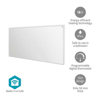 SmartLife Infravörös fűtőpanel | 700 W | 1 Hőbeállítás | Állítható hőmérséklet | Távirányító | IP44 | Fehér-0