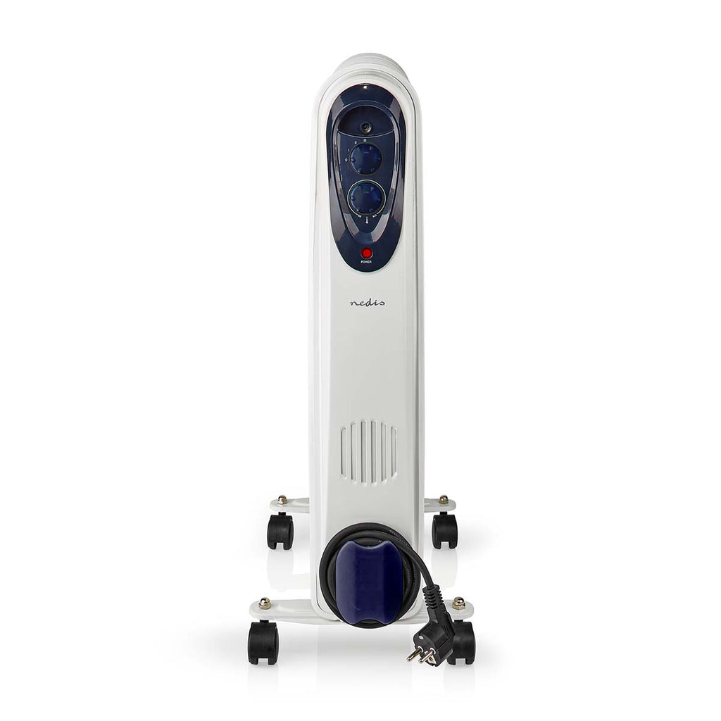Mobile Olaj hűtő | 1000 / 1500 / 2500 W | 11 Uszony | Állítható hőmérséklet | 3 Hőbeállítások | Borulás ellen védett | Fehér