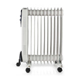 Mobile Olaj hűtő | 1000 / 1500 / 2500 W | 11 Uszony | Állítható hőmérséklet | 3 Hőbeállítások | Borulás ellen védett | Fehér