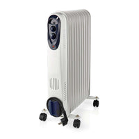 Mobile Olaj hűtő | 1000 / 1500 / 2500 W | 11 Uszony | Állítható hőmérséklet | 3 Hőbeállítások | Borulás ellen védett | Fehér