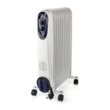 Mobile Olaj hűtő | 1000 / 1500 / 2500 W | 11 Uszony | Állítható hőmérséklet | 3 Hőbeállítások | Borulás ellen védett | Fehér