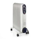 Mobile Olaj hűtő | 1000 / 1500 / 2500 W | 11 Uszony | Állítható hőmérséklet | 3 Hőbeállítások | Borulás ellen védett | Fehér