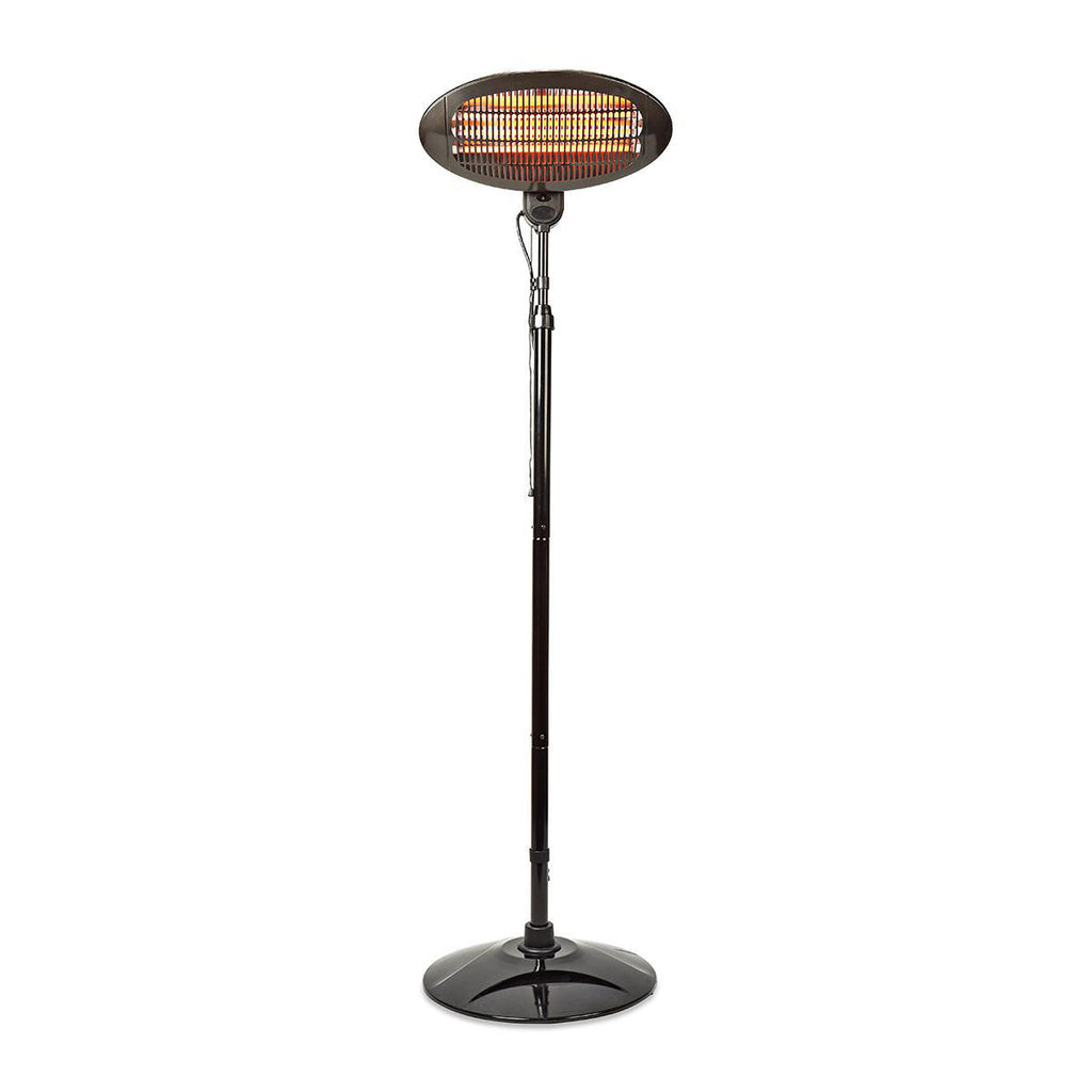 Free Standing Terasz Melegítő | 2000 W | 3 Hőbeállítások | Borulás ellen védett | IP34 | Fekete