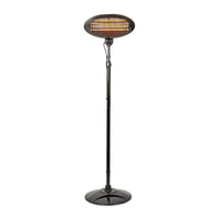 Free Standing Terasz Melegítő | 2000 W | 3 Hőbeállítások | Borulás ellen védett | IP34 | Fekete