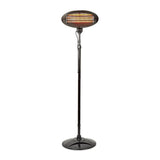 Free Standing Terasz Melegítő | 2000 W | 3 Hőbeállítások | Borulás ellen védett | IP34 | Fekete