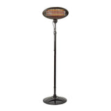 Free Standing Terasz Melegítő | 2000 W | 3 Hőbeállítások | Borulás ellen védett | IP34 | Fekete