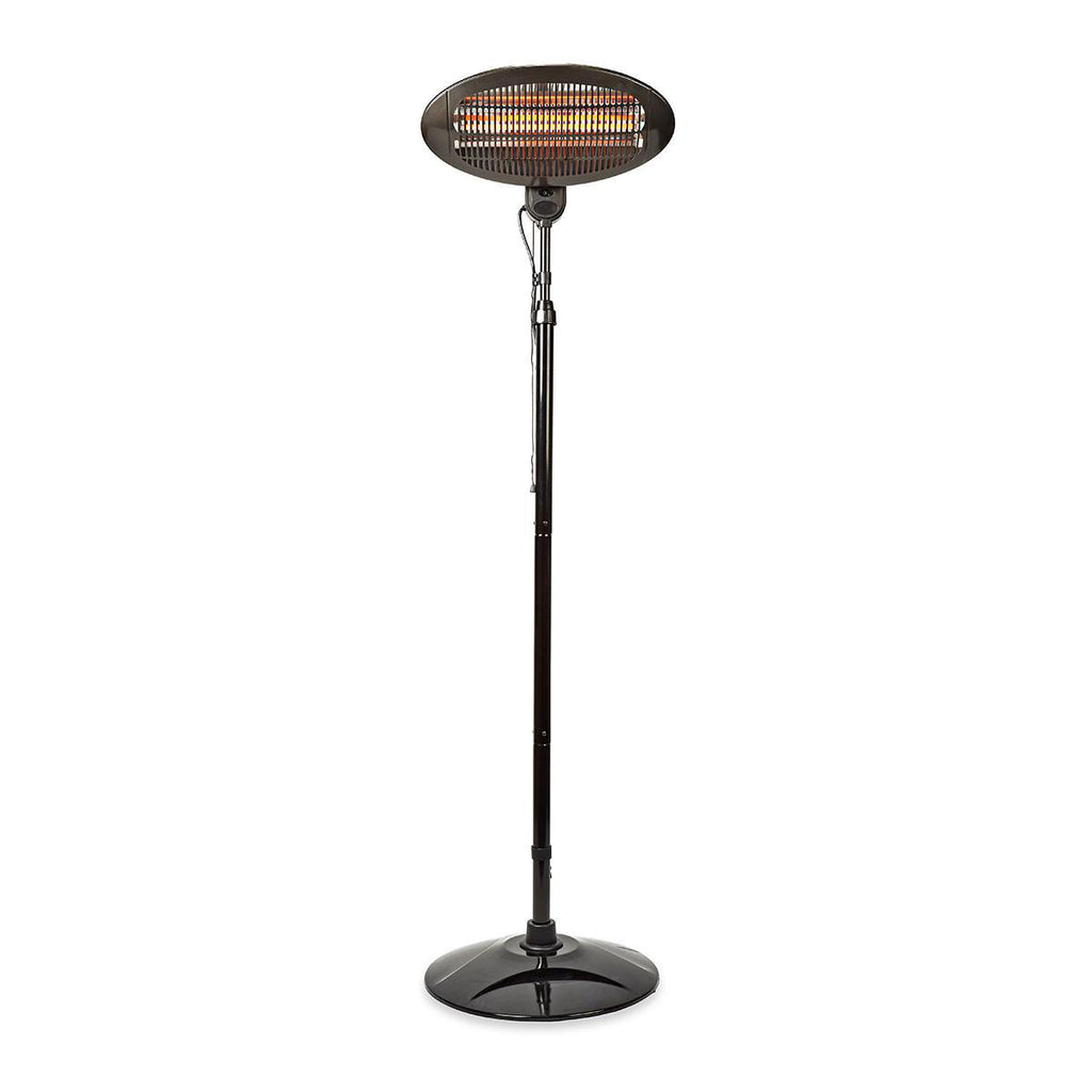 Free Standing Terasz Melegítő | 2000 W | 3 Hőbeállítások | Borulás ellen védett | IP34 | Fekete