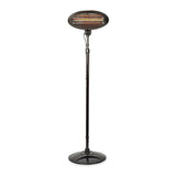 Free Standing Terasz Melegítő | 2000 W | 3 Hőbeállítások | Borulás ellen védett | IP34 | Fekete