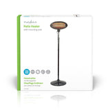 Free Standing Terasz Melegítő | 2000 W | 3 Hőbeállítások | Borulás ellen védett | IP34 | Fekete