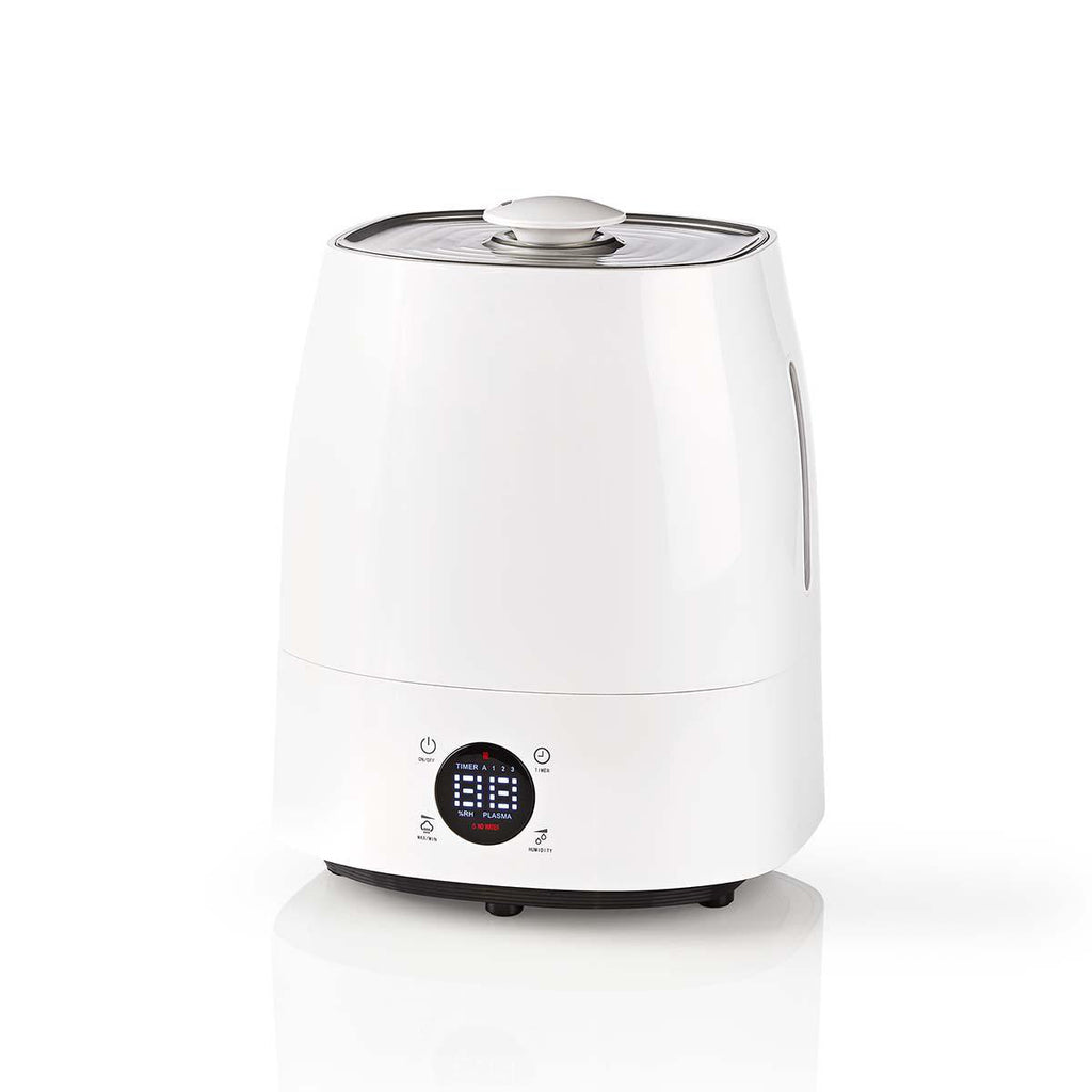 Párásító | 110 W | Hűvös és Meleg Párával | 5.5 l | Nedvességmérő | Időzítő | Ekkora területhez alkalmas_ 50 m² | Fehér / Szürke