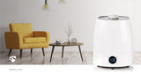 Párásító | 110 W | Hűvös és Meleg Párával | 5.5 l | Nedvességmérő | Időzítő | Ekkora területhez alkalmas_ 50 m² | Fehér / Szürke