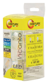 LED Vintage izzó GLS 4 W 470 lm 2700 K