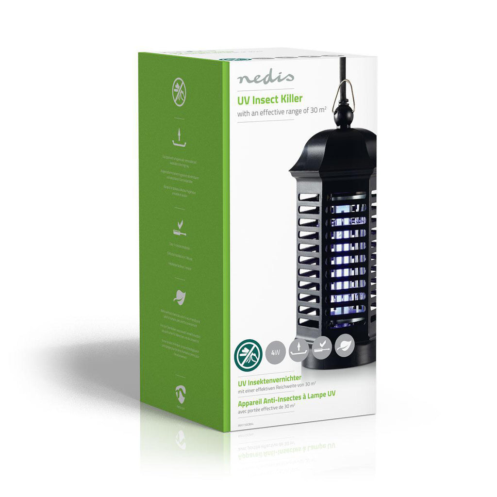 Mosquito leállítása fénycsapda | 4 W | Lámpa típus: F4T5/BL | Hatótávolság: 30 m² | Fekete