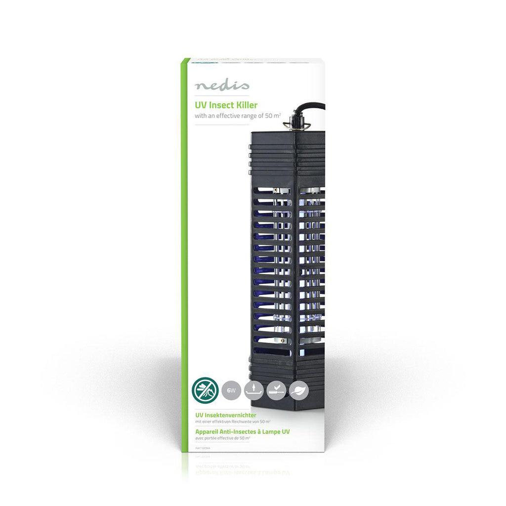 Mosquito leállítása fénycsapda | 6 W | Lámpa típus: F6T5/BL | Hatótávolság: 50 m² | Fekete