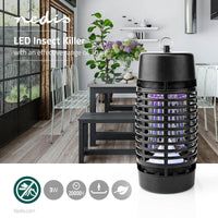 Mosquito leállítása fénycsapda | 3 W | Lámpa típus: LED-Fény | Hatótávolság: 30 m² | Fekete