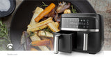 Forró Levegő Sütő | 2x3.8 l | Időzítő: 60 min | Digitális | Fekete