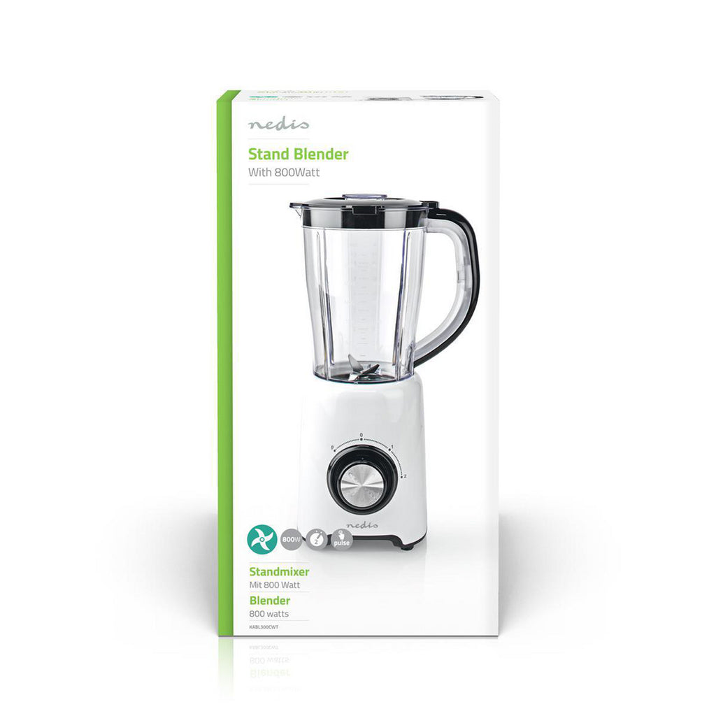 állvány Blender | 800 W | 1.5 l | Műanyag | 2 Sebesség Beállítás | Fehér / Fekete