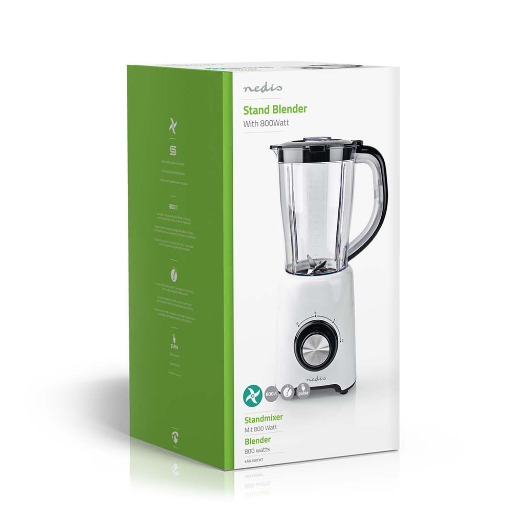 állvány Blender | 800 W | 1.5 l | Műanyag | 2 Sebesség Beállítás | Fehér / Fekete