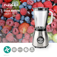 állvány Blender | 800 W | 1.5 l | Üveg | 2 Sebesség Beállítás | Ezüst / Fekete