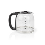 Kávéfőző | Maximális kapacitás: 1.5 l | Egyidejű csészék száma: 12 | Melegen tartó funkció | Bekapcsolás időzítő | LCD Kijelző | Óra funkció | Aluminium / Fekete