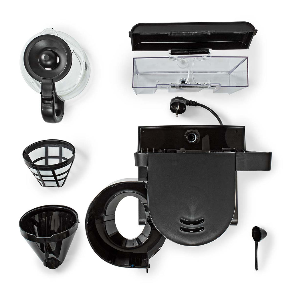 Kávéfőző | Maximális kapacitás: 1.5 l | Egyidejű csészék száma: 12 | Melegen tartó funkció | Bekapcsolás időzítő | LCD Kijelző | Óra funkció | Aluminium / Fekete