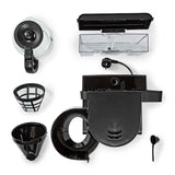 Kávéfőző | Maximális kapacitás: 1.5 l | Egyidejű csészék száma: 12 | Melegen tartó funkció | Bekapcsolás időzítő | LCD Kijelző | Óra funkció | Aluminium / Fekete