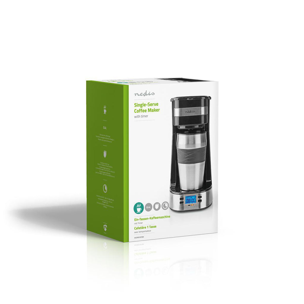 Egyadagos Kávéfőző | Duplafalú Utazóbögre | 0,42 l | Időzítő