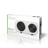 Elektromos főzőlap | Főzőzónák: 2 | 2500 W | Túlmelegedés elleni védelem | Fehér