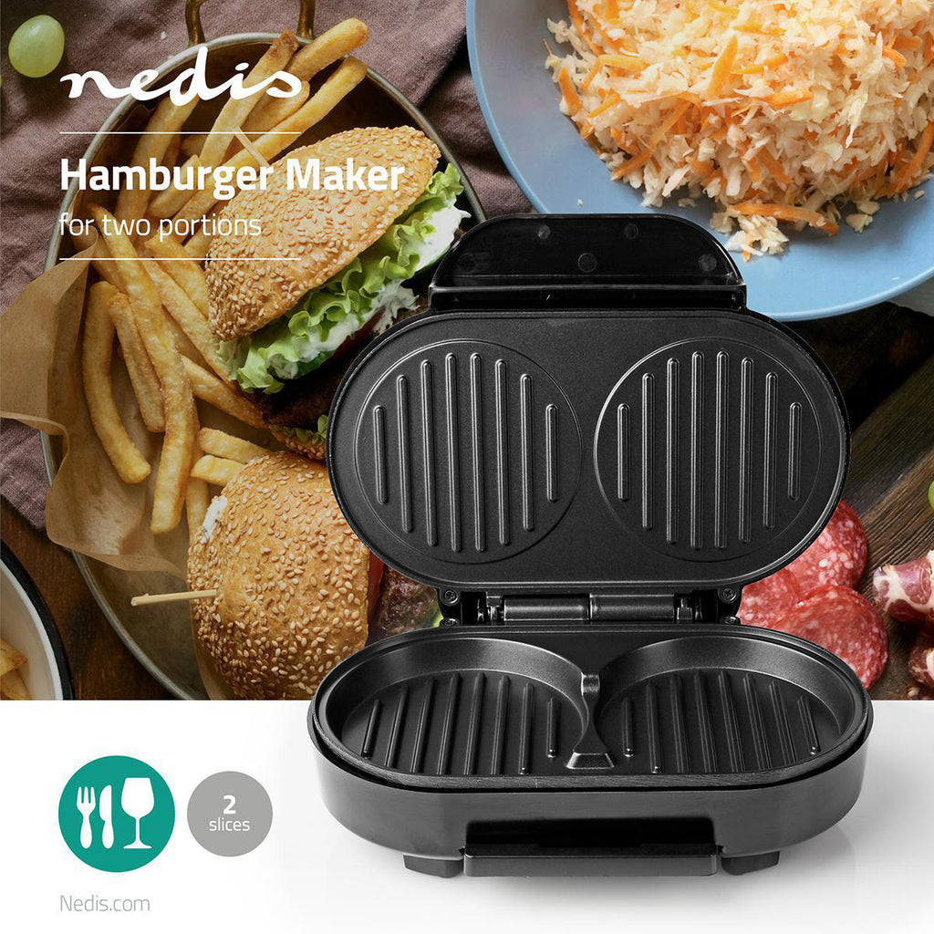 Hamburgerkészítő | 1000 Watt | Fekete