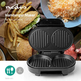 Hamburgerkészítő | 1000 Watt | Fekete