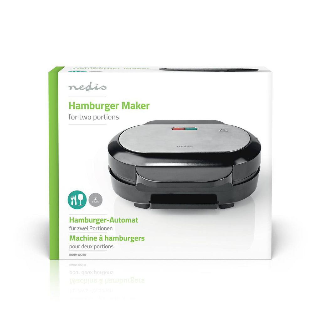 Hamburgerkészítő | 1000 Watt | Fekete