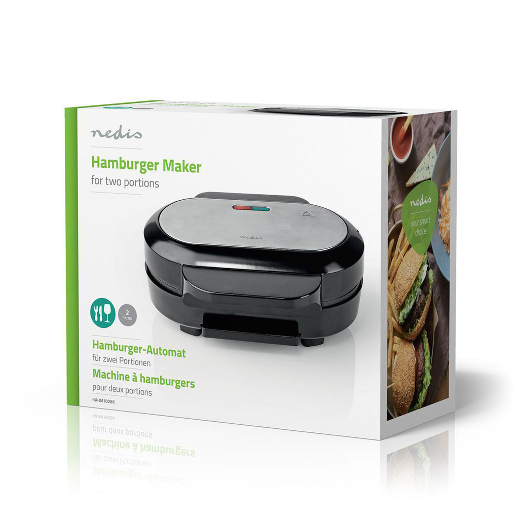 Hamburgerkészítő | 1000 Watt | Fekete